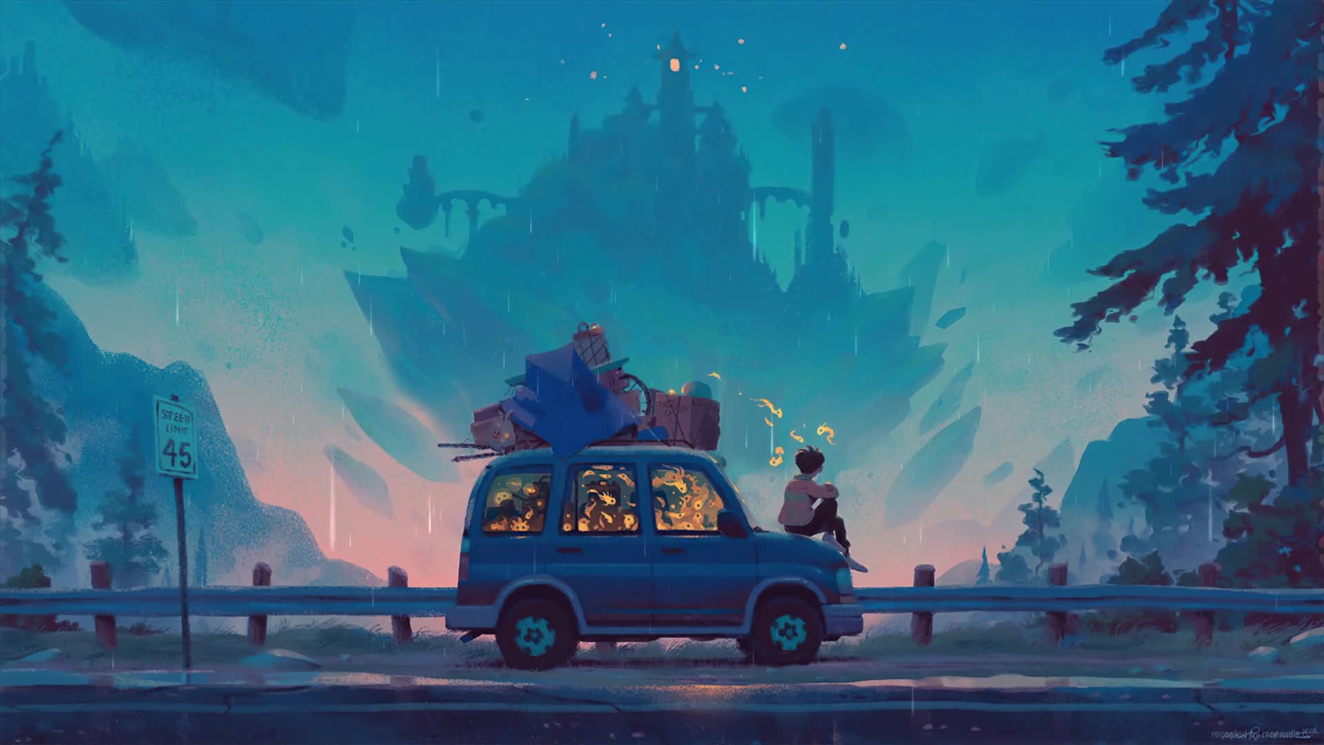Garçon Lofi camping