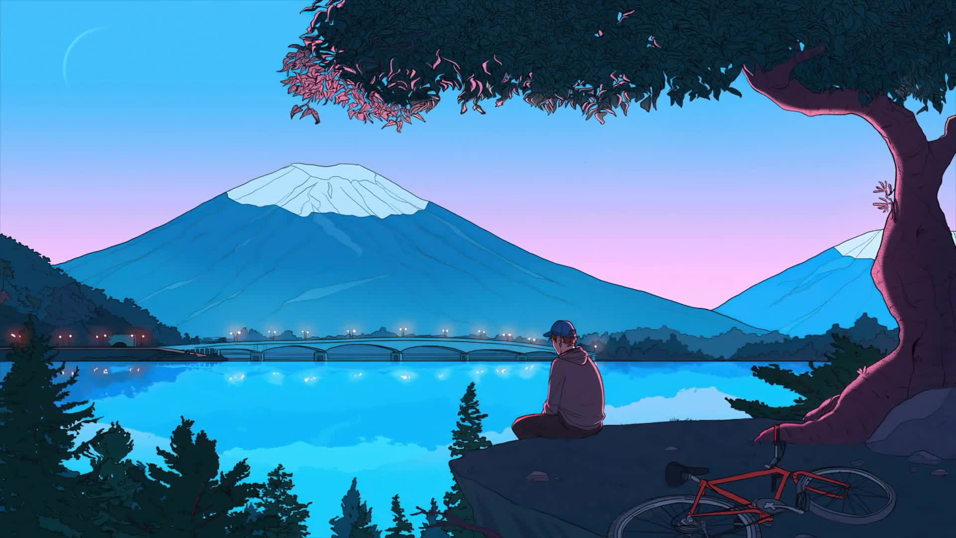 Garçon Lofi solitaire